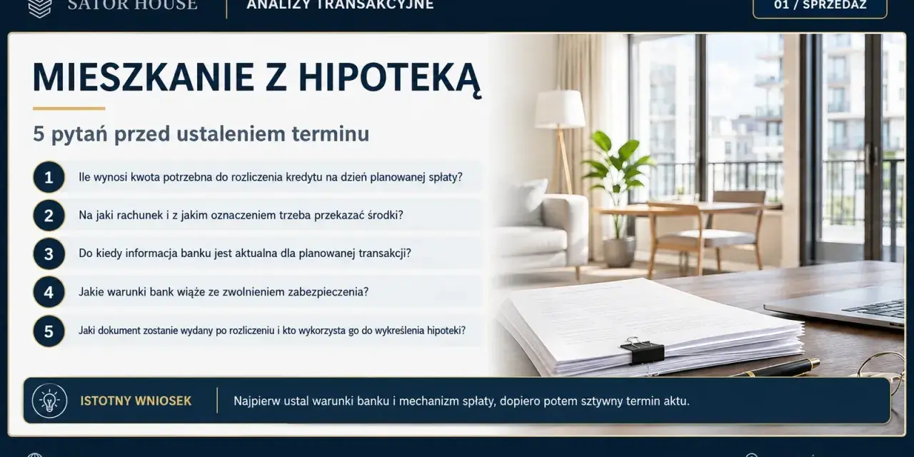 Mieszkanie z hipoteką: 5 pytań przed ustaleniem terminu. Dowiedz się, co to hipoteka i jak ją spłacić.