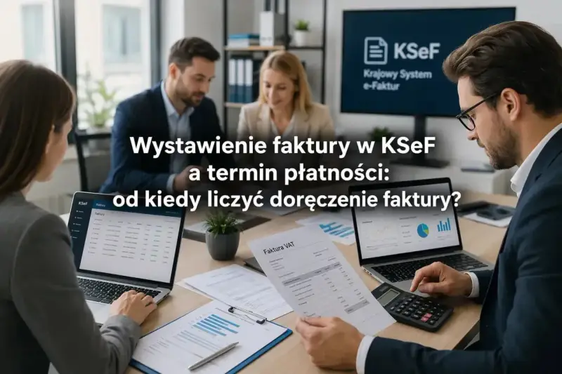 Zespół analizuje faktury VAT w KSeF. Kluczowe jest ustalenie, jaki termin płatności na fakturze jest prawidłowy i od kiedy liczyć doręczenie.